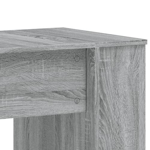 Skrivebord 140x50x75 cm konstrueret træ grå sonoma-eg