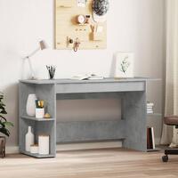 Skrivebord 140x50x75 cm konstrueret træ betongrå