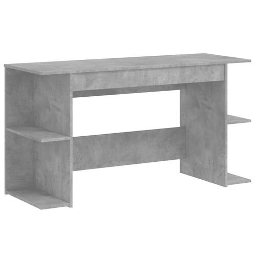 Skrivebord 140x50x75 cm konstrueret træ betongrå