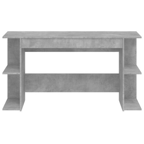 Skrivebord 140x50x75 cm konstrueret træ betongrå