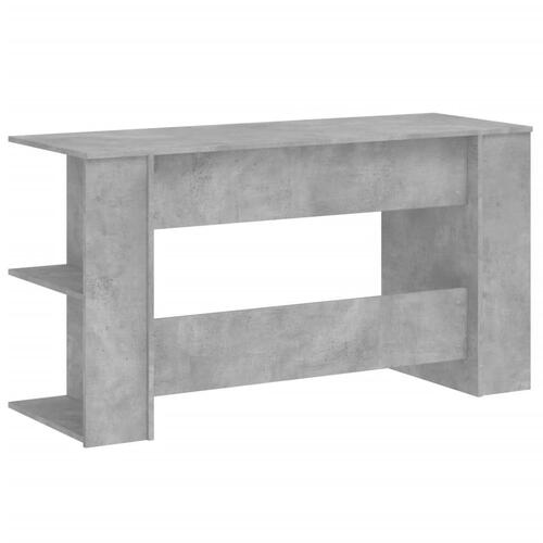 Skrivebord 140x50x75 cm konstrueret træ betongrå