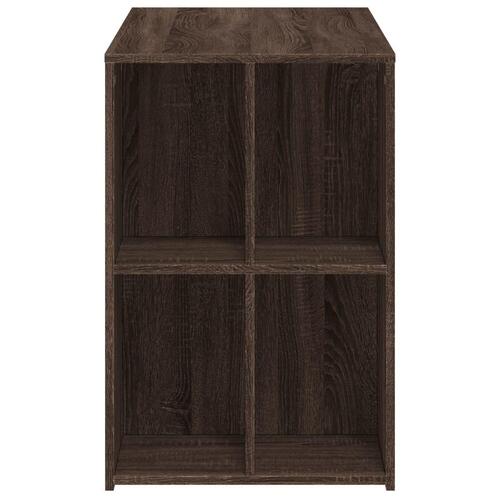 Skrivebord 102x50x75 cm konstrueret træ brun egetræsfarve