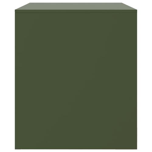 Tv-borde 2 stk. 67x39x44 cm stål olivengrøn