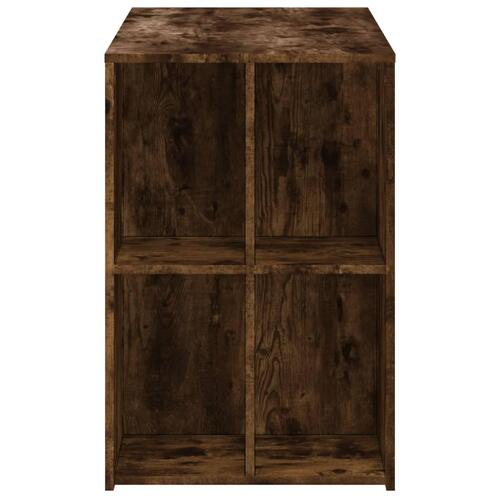Skrivebord 102x50x75 cm konstrueret træ røget egetræsfarve