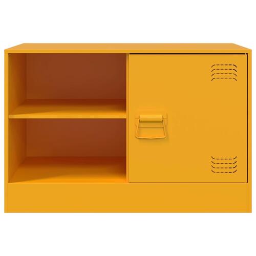 Tv-borde 2 stk. 67x39x44 cm stål sennepsgul