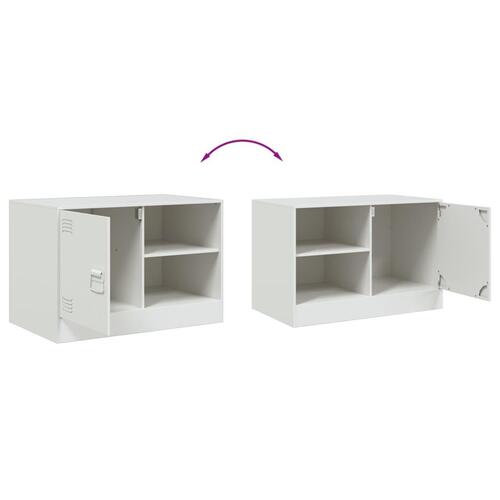 Tv-borde 2 stk. 67x39x44 cm stål hvid
