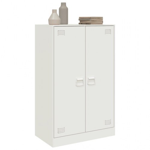 Skab 67x39x107 cm stål hvid