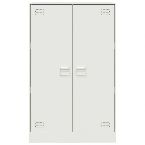 Skab 67x39x107 cm stål hvid