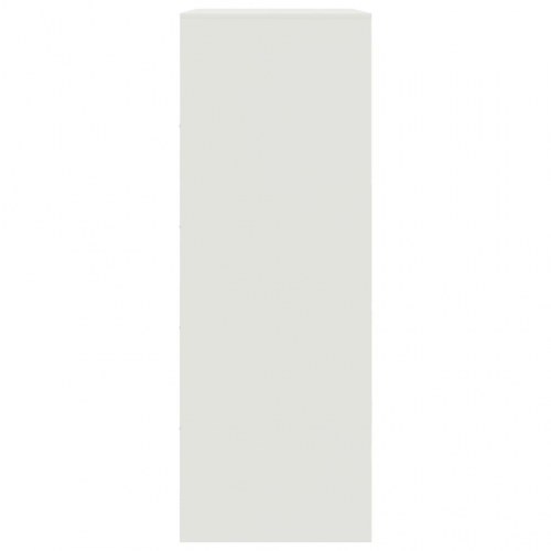 Skab 67x39x107 cm stål hvid