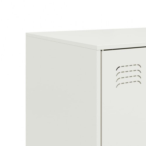 Skab 67x39x107 cm stål hvid