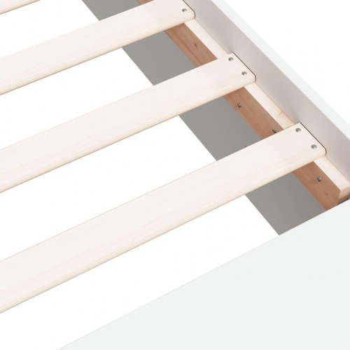Sengestel med opbevaring 135 x 190 cm - hvid, konstrueret træ