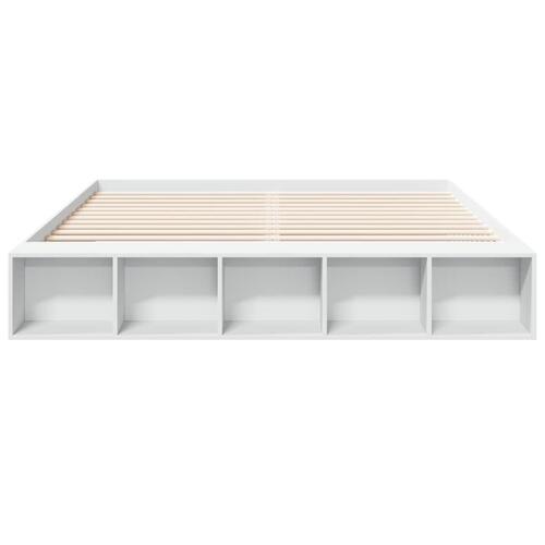 Sengestel 180x200 cm konstrueret træ hvid