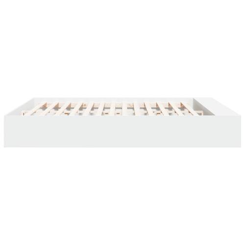 Sengestel 180x200 cm konstrueret træ hvid