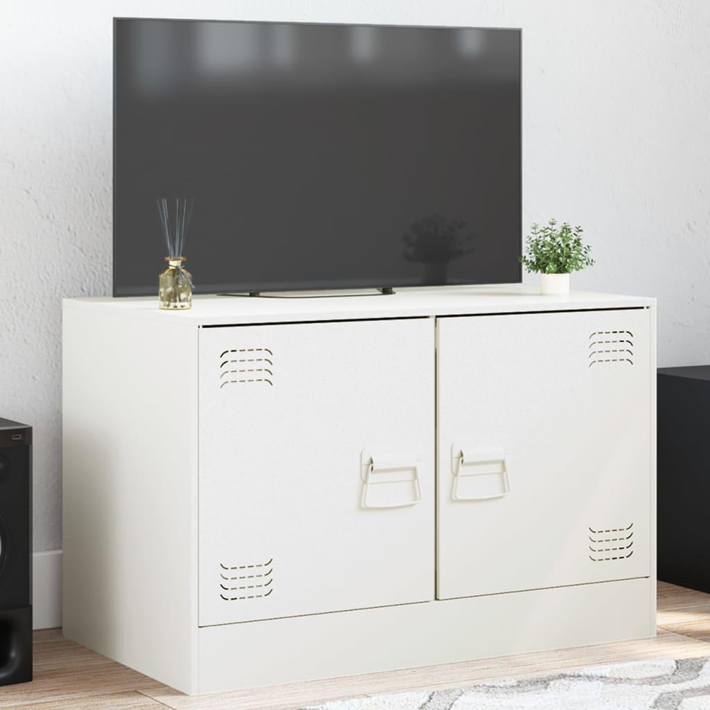 Tv-bord 67x39x44 cm stål hvid