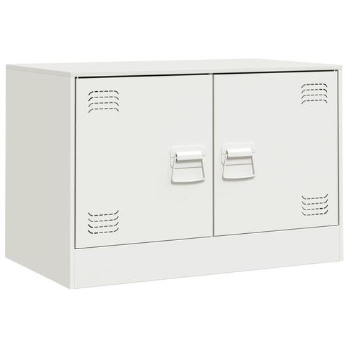 Tv-bord 67x39x44 cm stål hvid