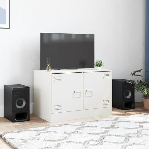 Tv-bord 67x39x44 cm stål hvid