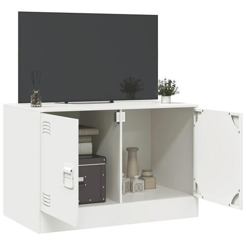 Tv-bord 67x39x44 cm stål hvid