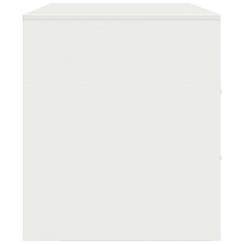 Tv-bord 67x39x44 cm stål hvid