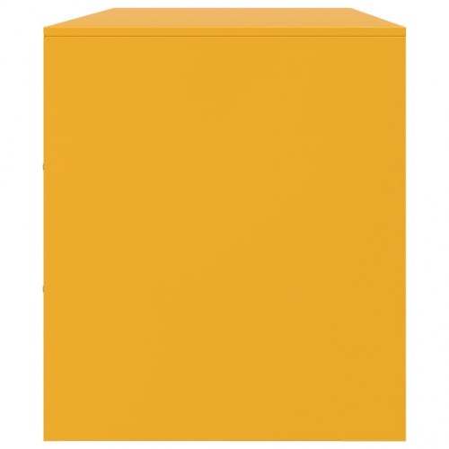 Tv-bord 99x39x44 cm stål sennepsgul