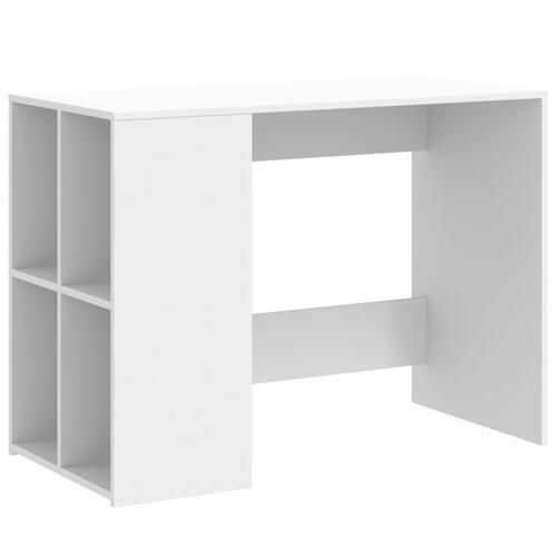 Skrivebord 102x50x75 cm konstrueret træ hvid