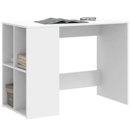 Skrivebord 102x50x75 cm konstrueret træ hvid