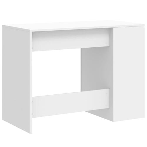 Skrivebord 102x50x75 cm konstrueret træ hvid