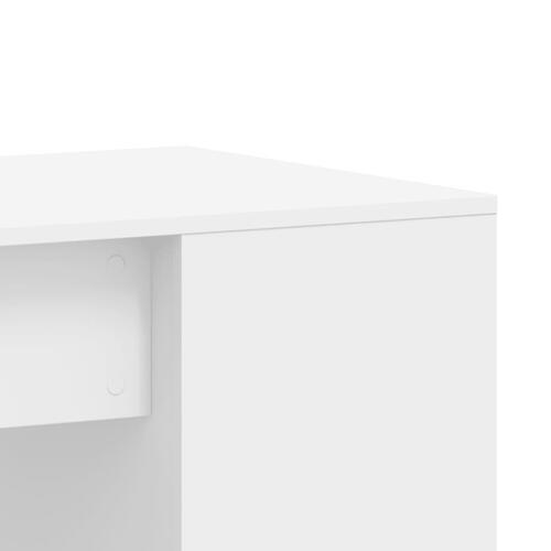 Skrivebord 102x50x75 cm konstrueret træ hvid