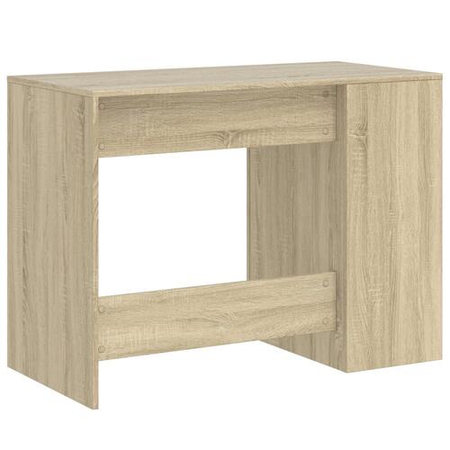 Skrivebord 102x50x75 cm konstrueret træ sonoma-eg