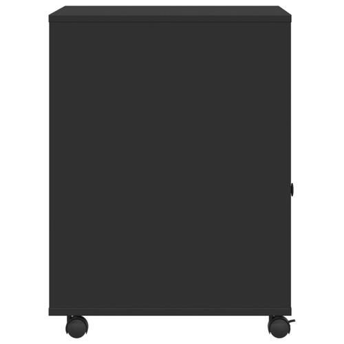 Printerstativ med hjul 60x50x67 cm sort