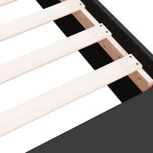 Sengeramme med opbevaring 100x200 cm - sort