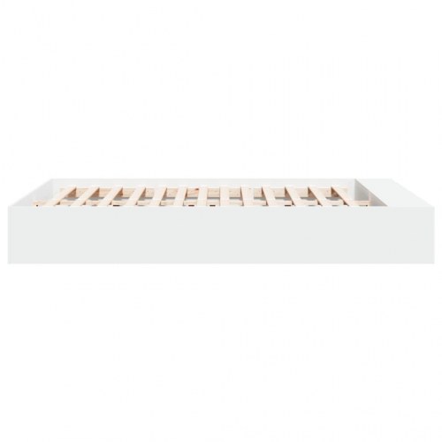 Sengestel med opbevaring 150 x 200 cm - hvid