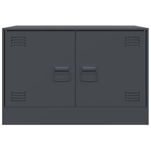 Tv-borde 2 stk. 67x39x44 cm stål antracitgrå
