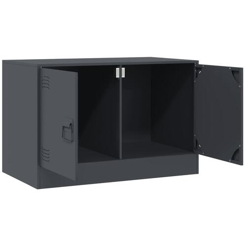 Tv-borde 2 stk. 67x39x44 cm stål antracitgrå