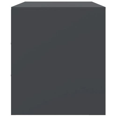 Tv-borde 2 stk. 67x39x44 cm stål antracitgrå