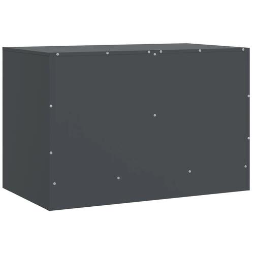 Tv-borde 2 stk. 67x39x44 cm stål antracitgrå