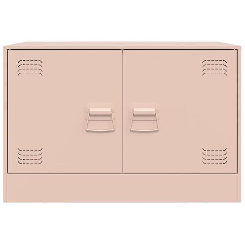 Tv-borde 2 stk. 67x39x44 cm stål lyserød