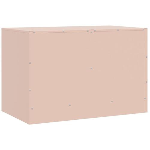 Tv-borde 2 stk. 67x39x44 cm stål lyserød