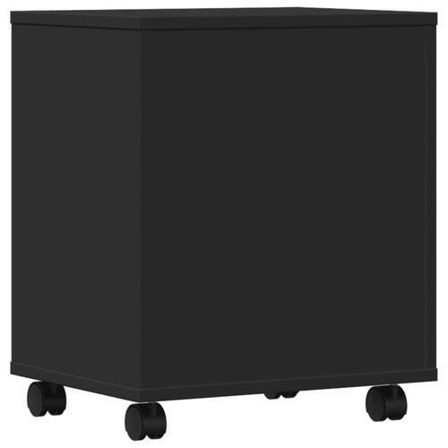 Printerstativ med hjul 41x32x48 cm sort