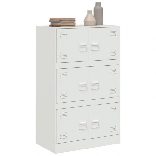 Skab 67x39x107 cm stål hvid