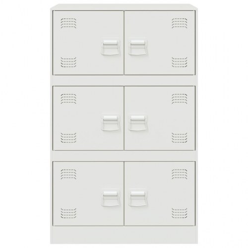 Skab 67x39x107 cm stål hvid