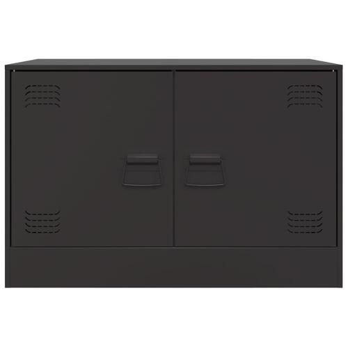 Tv-bord 67x39x44 cm stål sort
