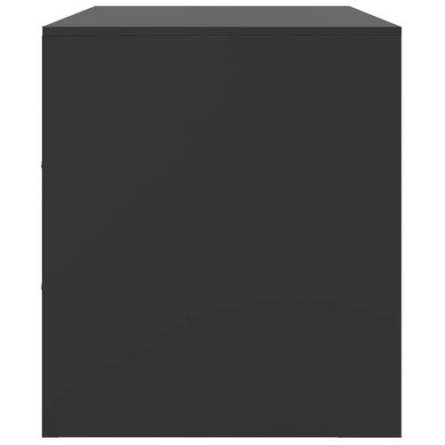 Tv-bord 67x39x44 cm stål sort