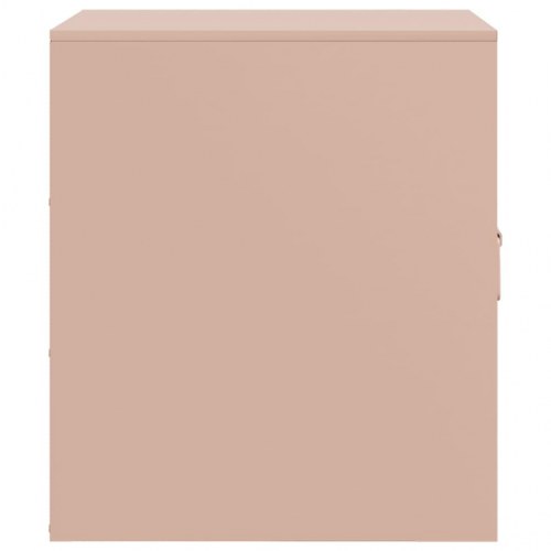 Sengeborde 2 stk. 34,5x39x44 cm stål lyserød