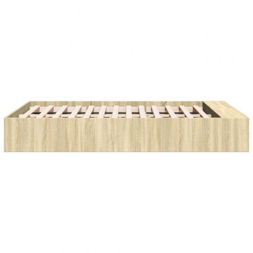 Sengestel 120 x 200 cm med opbevaring - sonoma-eg