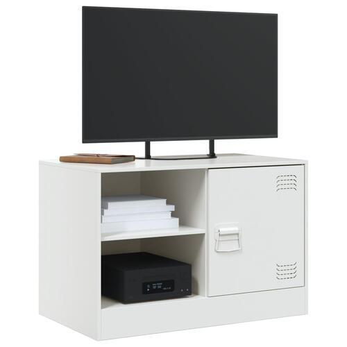 Tv-bord 67x39x44 cm stål hvid