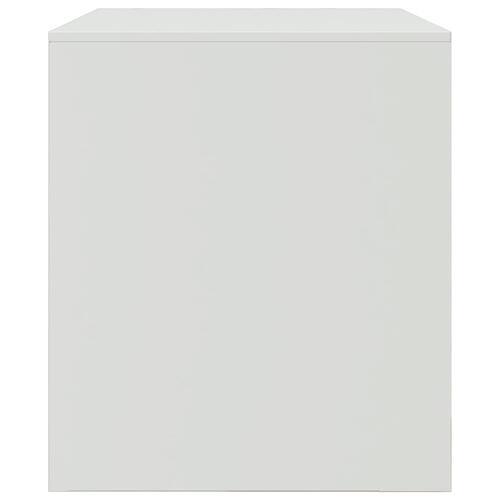 Tv-bord 67x39x44 cm stål hvid