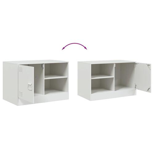 Tv-bord 67x39x44 cm stål hvid