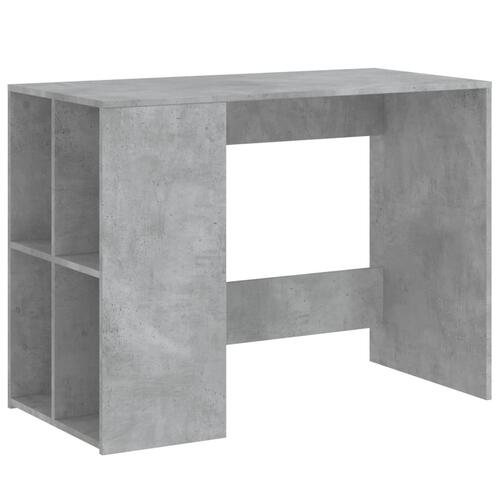 Skrivebord 102x50x75 cm konstrueret træ betongrå