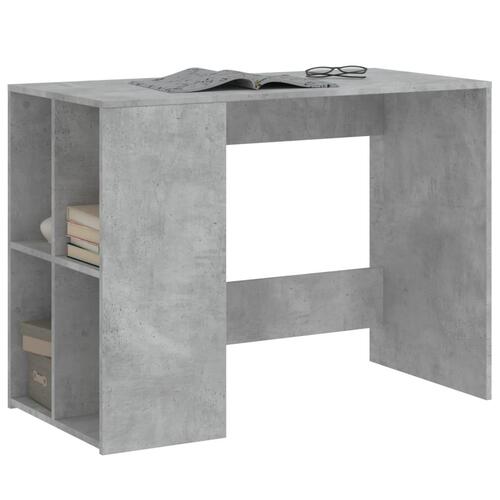 Skrivebord 102x50x75 cm konstrueret træ betongrå