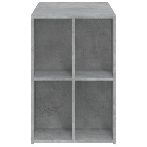 Skrivebord 102x50x75 cm konstrueret træ betongrå